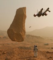 The floating stone of Ares Vallis 