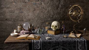 Still life of the necromancer