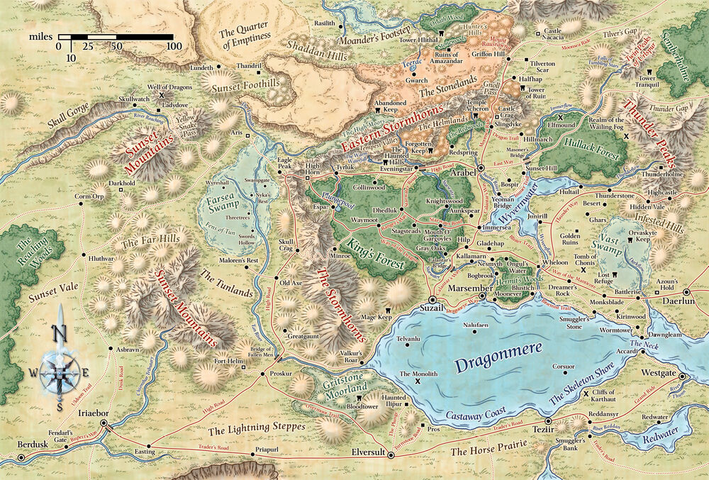 Cormyr map