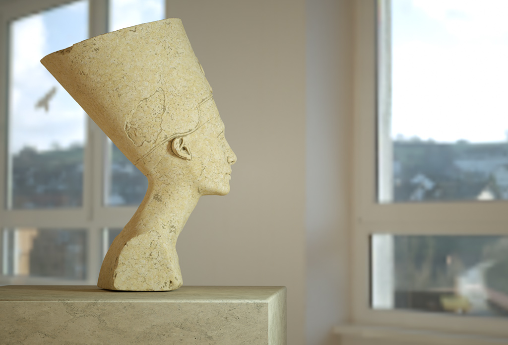 Nefertiti bust - untextured