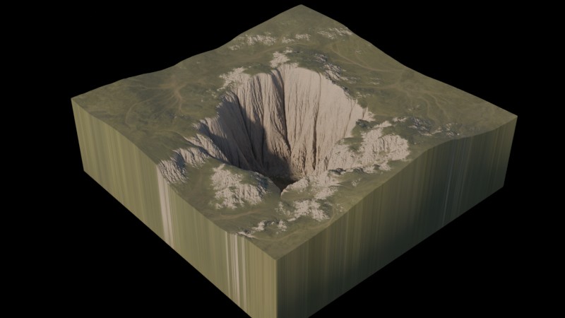 the-hole: 3d heightfield